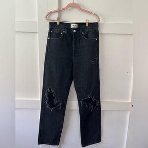 Agolde Women’s Black Distressed Jeans